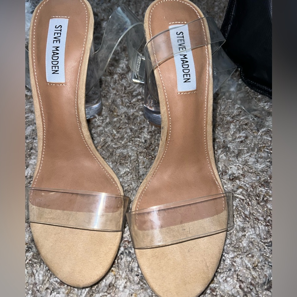 Steve Madden Clear Heels